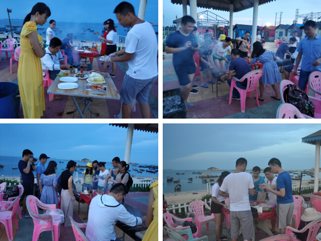 海边烧烤 海边烧烤