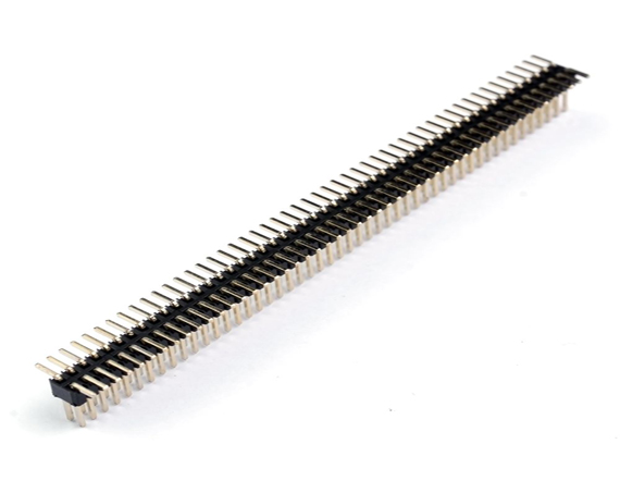 双排立贴排针连接器 双排立贴排针连接器