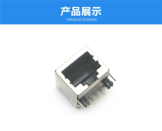 RJ45-10P8C 长体 弯插连接器展示