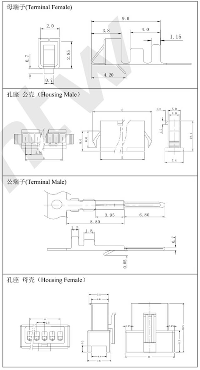连接器产品规格图 连接器产品规格图