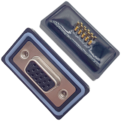 HDD15P母头高密度防水車針 焊線式 6.0mm不穿孔卯釘 卯後殼 HDD15P母头高密度防水車針 焊線式 6.0mm不穿孔卯釘 卯後殼