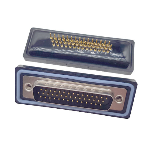 D-SUB-44P公头180度高密度防水車針连接器 D-SUB-44P公头180度高密度防水車針连接器