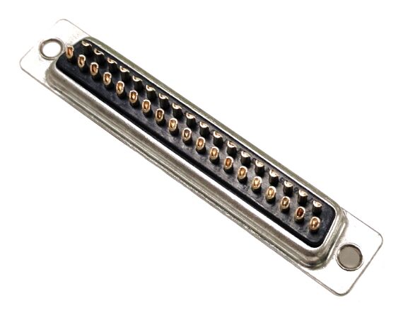 DB 37P 公头 传统焊线式 车针 光孔 黑胶连接器 DB 37P 公头 传统焊线式 车针 光孔 黑胶连接器