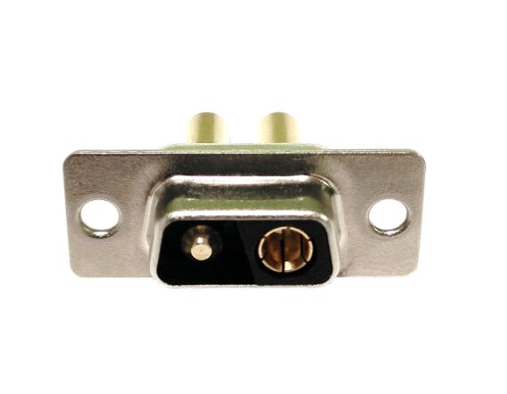 大电流 2W2 母头 焊线式 黑胶连接器 大电流 2W2 母头 焊线式 黑胶连接器