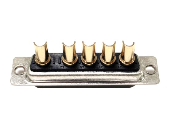 大电流 5W5 母头 焊线式 光孔 黑胶连接器 大电流 5W5 母头 焊线式 光孔 黑胶连接器