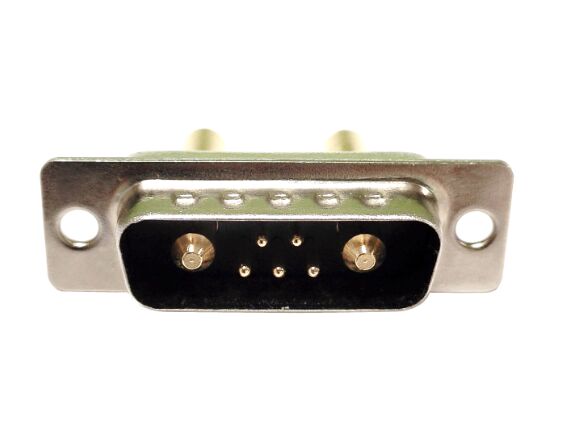 大电流 7W2 公头 焊线式 黑胶连接器 大电流 7W2 公头 焊线式 黑胶连接器