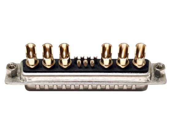 大电流 11W6 公头 焊线式 后铆螺母 黑胶连接器 大电流 11W6 公头 焊线式 后铆螺母 黑胶连接器