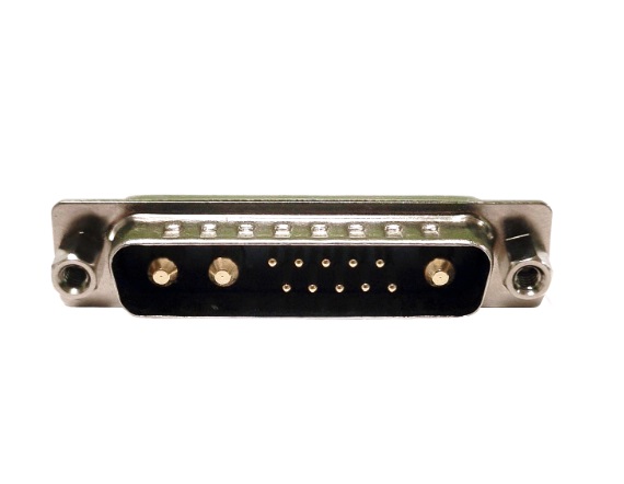 大电流 13W3 公头 直插板 前铆螺母 黑胶连接器 大电流 13W3 公头 直插板 前铆螺母 黑胶连接器