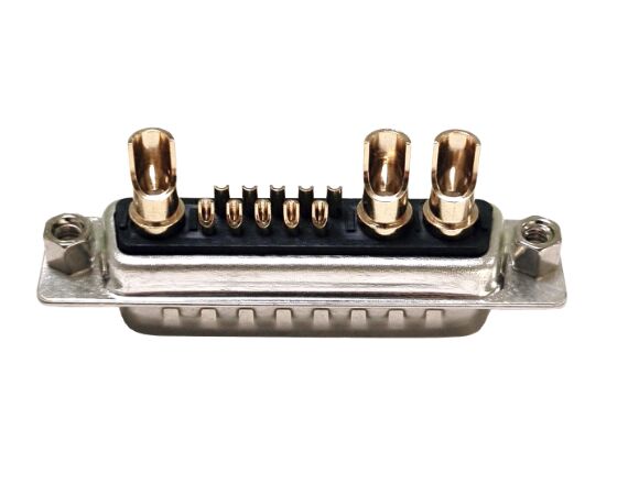 大电流 13W3 公头 焊线式 黑胶连接器 大电流 13W3 公头 焊线式 黑胶连接器