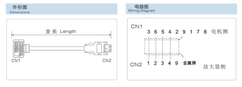 三菱伺服编码线外形图电路图 三菱伺服编码线外形图电路图