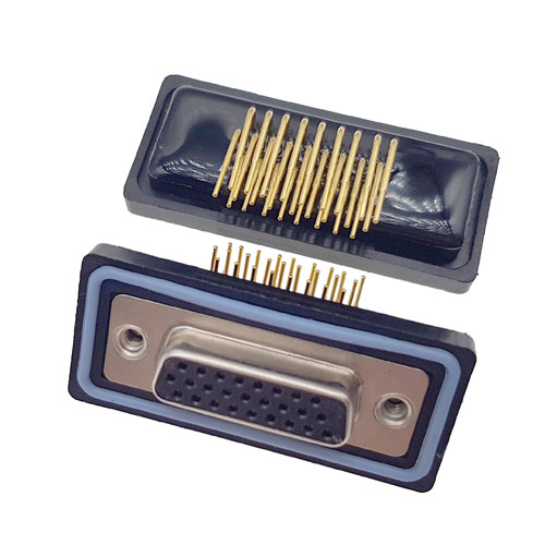 D-SUB-26P母头90度高密度防水車針连接器 D-SUB-26P母头90度高密度防水車針连接器