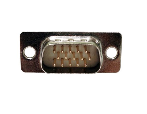 DBH 15P 公头 传统焊线式 车针 白胶连接器 DBH 15P 公头 传统焊线式 车针 白胶连接器