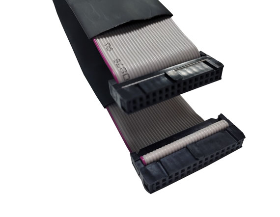 15PIN双排信号线 +热缩套管 L=300mm 同面