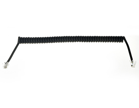 弹簧线4P电话线 用于航空工业设备0. 5M 1M 1.5M