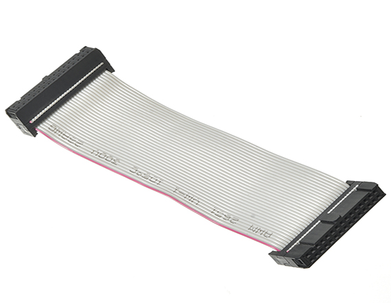 FC灰排线2.54mm 6-50P双头压线头LED连接器