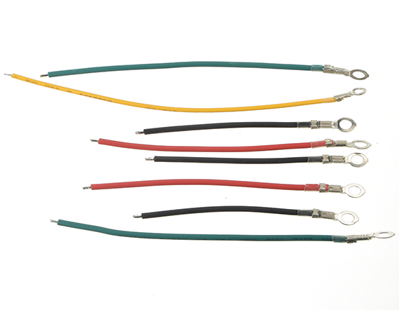 M4线束4.8插簧电子圆型端子连接线带胶套