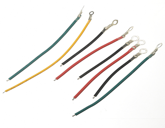 M4线束4.8插簧电子圆型端子连接线带胶套 M4线束4.8插簧电子圆型端子连接线带胶套